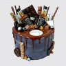 Торт на День Рождения 35 лет виски в бочке №108560