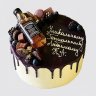 Торт на День Рождения виски в бочке со льдом №108565