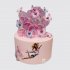 Нежный торт для бальных танцев с бабочками на 8 лет №108573