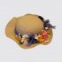 Праздничный торт в форме шляпы с цветами №108595