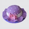 Праздничный торт в форме шляпы с цветами №108595