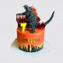 Торт в виде Godzilla на ДР 7 лет №108721