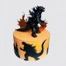 Шоколадный торт Godzilla в огне №108723