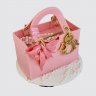 Подарочный торт с цветами в сумочке №108743