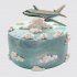 Торт с самолетом в облаках для летчика №108768