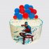 Классический торт Капитан Америка с леденцами №108788