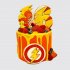 Детский торт с ягодами на День Рождения 6 лет с героем Флеш №108795