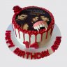 Торт на День Рождения с ягодами и макарунами Дневники вампира №108860