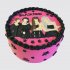 Торт с силуэтами девушек группы Блэкпинк №108872