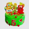 Торт Медведь Валера с шоколадной глазурью для девочки №108927
