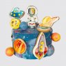 Торт космонавт с шарами из мастики №108984
