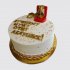 Торт на День Рождение 53 года с медалью в коробочке №109016