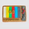Черный торт на годовщину 60 лет в форме телевизора №109052