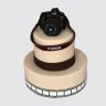 Черный торт в виде фотоаппарата №109091