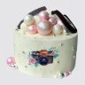 Классический торт на день фотографа с шарами из мастики №109106