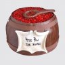 Классический торт свекру с печеньем и ягодами №109155