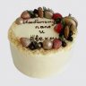Торт с ягодами и надписью для свекра №109165