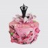 Праздничный торт йога с цветами №109246