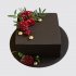 Торт с ягодами в форме черного квадрата №109252