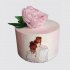 Нежный торт маме и дочке с цветком №109316