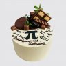 Торт на День Рождения 18 лет математику с формулами №109340