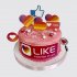 Торт на День Рождения девочке 11 лет в стиле блоггера №109404