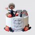 Торт на День Рождения 72 года с клубникой года бегут №109422