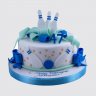 Торт в форме дорожки для боулинга на День Рождения мужчине №109480