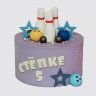 Классический торт боулинг для девочки на ДР 9 лет №109488