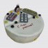 Торт на День Рождения с таблетками из мастики №109499