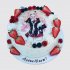 Торт на День Рождения девочке 10 лет с ягодами Данганронпа №109513