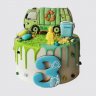 Детский торт в форме мусоровоза №109547