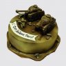 Торт на День Рождения 32 года с танком №109559