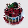 Торт для железнодорожника с ягодами №109578