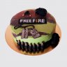 Торт в стиле Free Fire для мальчика на 8 лет №109617