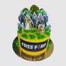 Торт на День Рождения 7 лет мальчику Free Fire №109618