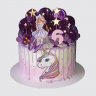 Классический торт дочке с ягодами №109632