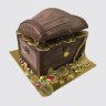 Торт в виде сундука на День Рождение 7 лет №109691