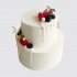 Классический двухъярусный торт женщине с ягодами №109726