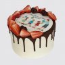 Классический торт лучшему воспитателю с ягодами №109732