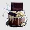 Подарочный торт компьютерщику на 20 лет с надписями №109781