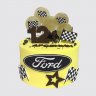 Праздничный торт Форд с номерным знаком №109823