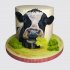 Тематический торт с коровой для врача ветеринара №109857