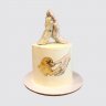 Белый торт для девочки ветеринара на День Рождения №109859