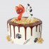 Торт с шоколадной глазурью с героями из мультфильма ветеринару №109865