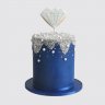 Трехъярусный торт с драгоценными камнями бриллиантами №109871