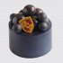 Классический черный торт Порше с шарами из мастики №109915