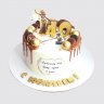 Классический торт на День Рождения судье №109980