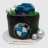 Черный торт на День Рождение BMW №110049