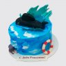 Подарочный торт в виде подводной лодки №108208